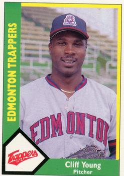 1990 CMC Edmonton Trappers #1 Cliff Young Front