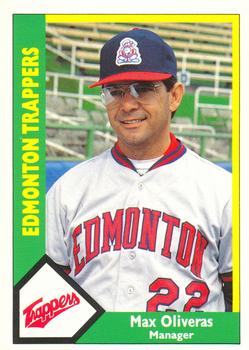 1990 CMC Edmonton Trappers #2 Max Oliveras Front