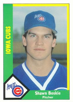 1990 CMC Iowa Cubs #1 Shawn Boskie Front