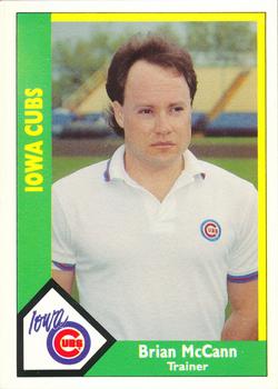 1990 CMC Iowa Cubs #25 Brian McCann Front