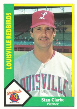 1990 CMC Louisville Redbirds #4 Stan Clarke Front