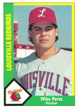 1990 CMC Louisville Redbirds #8 Mike Perez Front