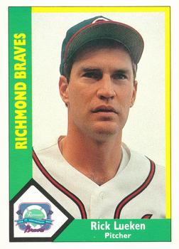 1990 CMC Richmond Braves #26 Rick Luecken Front