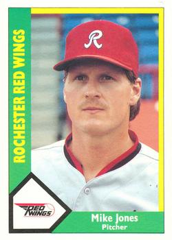 1990 CMC Rochester Red Wings #4 Mike Jones Front