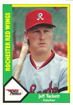 1990 CMC Rochester Red Wings #9 Jeff Tackett Front