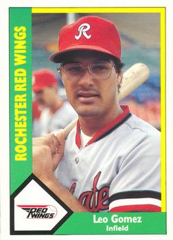 1990 CMC Rochester Red Wings #10 Leo Gomez Front