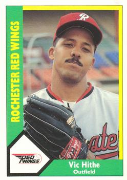 1990 CMC Rochester Red Wings #23 Vic Hithe Front