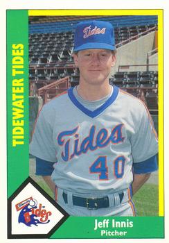 1990 CMC Tidewater Tides #6 Jeff Innis Front