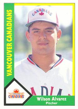 1990 CMC Vancouver Canadians #1 Wilson Alvarez Front