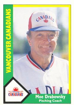 1990 CMC Vancouver Canadians #26 Moe Drabowsky Front