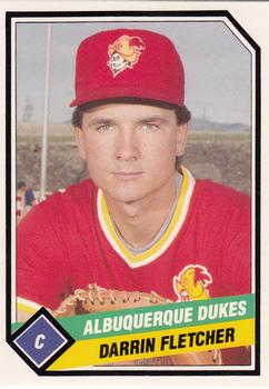 1989 CMC Albuquerque Dukes #18 Darrin Fletcher  Front