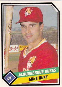 1989 CMC Albuquerque Dukes #24 Mike Huff  Front