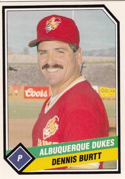 1989 CMC Albuquerque Dukes #2 Dennis Burtt  Front
