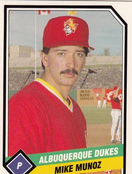 1989 CMC Albuquerque Dukes #8 Mike Munoz  Front