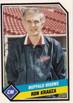 1989 CMC Buffalo Bisons #19 Ron Krauza Front