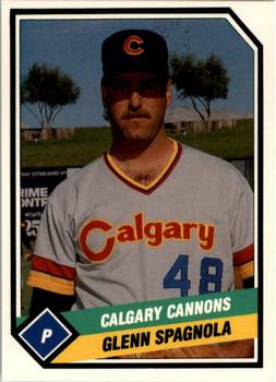 1989 CMC Calgary Cannons #10 Glenn Spagnola  Front
