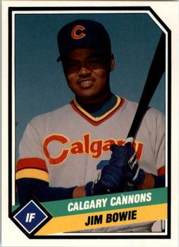 1989 CMC Calgary Cannons #17 Jim Bowie  Front