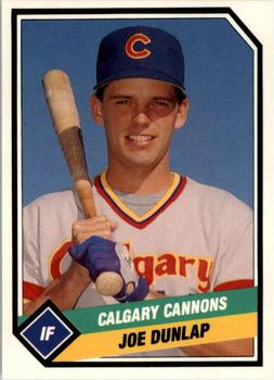 1989 CMC Calgary Cannons #18 Joe Dunlap  Front