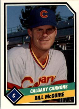 1989 CMC Calgary Cannons #21 Bill McGuire  Front