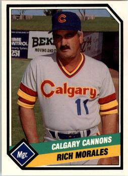 1989 CMC Calgary Cannons #24 Rich Morales Front