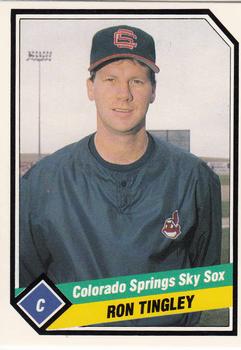 1989 CMC Colorado Springs Sky Sox #11 Ron Tingley  Front