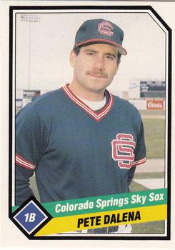 1989 CMC Colorado Springs Sky Sox #12 Pete Dalena  Front