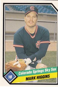 1989 CMC Colorado Springs Sky Sox #15 Mark Higgins  Front
