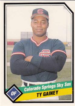 1989 CMC Colorado Springs Sky Sox #22 Ty Gainey  Front