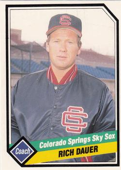 1989 CMC Colorado Springs Sky Sox #24 Rich Dauer Front