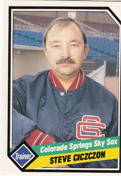 1989 CMC Colorado Springs Sky Sox #25 Steve Ciszczon Front