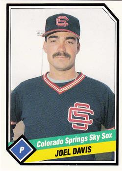 1989 CMC Colorado Springs Sky Sox #7 Joel Davis  Front