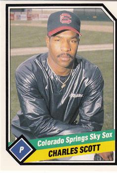 1989 CMC Colorado Springs Sky Sox #8 Charles Scott  Front