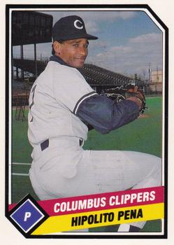 1989 CMC Columbus Clippers #5 Hipolito Pena  Front