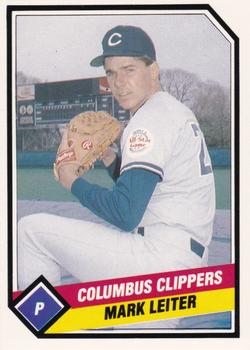 1989 CMC Columbus Clippers #29 Mark Leiter  Front