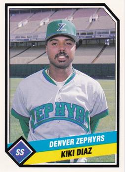 1989 CMC Denver Zephyrs #12 Kiki Diaz  Front