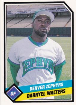1989 CMC Denver Zephyrs #16 Darryel Walters  Front