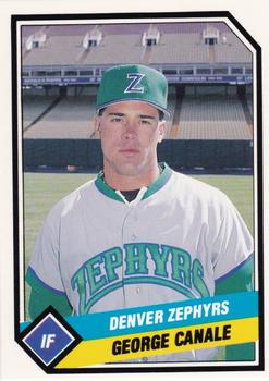 1989 CMC Denver Zephyrs #19 George Canale  Front