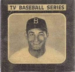 1950 Drake's TV Baseball Series (D358) #18 Carl Furillo Front