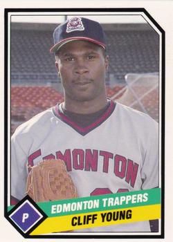 1989 CMC Edmonton Trappers #4 Cliff Young  Front