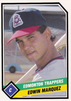 1989 CMC Edmonton Trappers #13 Edwin Marquez  Front