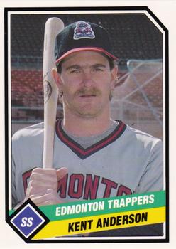 1989 CMC Edmonton Trappers #17 Kent Anderson  Front