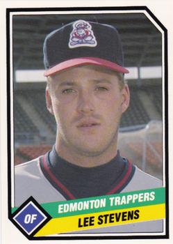 1989 CMC Edmonton Trappers #21 Lee Stevens  Front