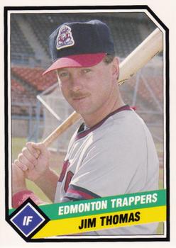 1989 CMC Edmonton Trappers #22 Jim Thomas  Front
