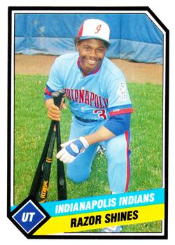 1989 CMC Indianapolis Indians #12 Razor Shines  Front