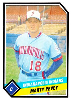 1989 CMC Indianapolis Indians #15 Marty Pevey  Front
