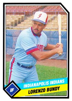 1989 CMC Indianapolis Indians #17 Lorenzo Bundy  Front