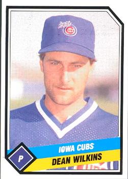 1989 CMC Iowa Cubs #10 Dean Wilkins  Front