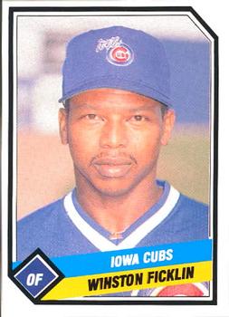 1989 CMC Iowa Cubs #21 Winston Ficklin  Front