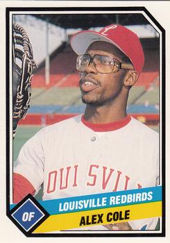 1989 CMC Louisville Redbirds #21 Alex Cole  Front