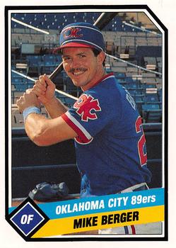 1989 CMC Oklahoma City 89ers #11 Mike Berger  Front
